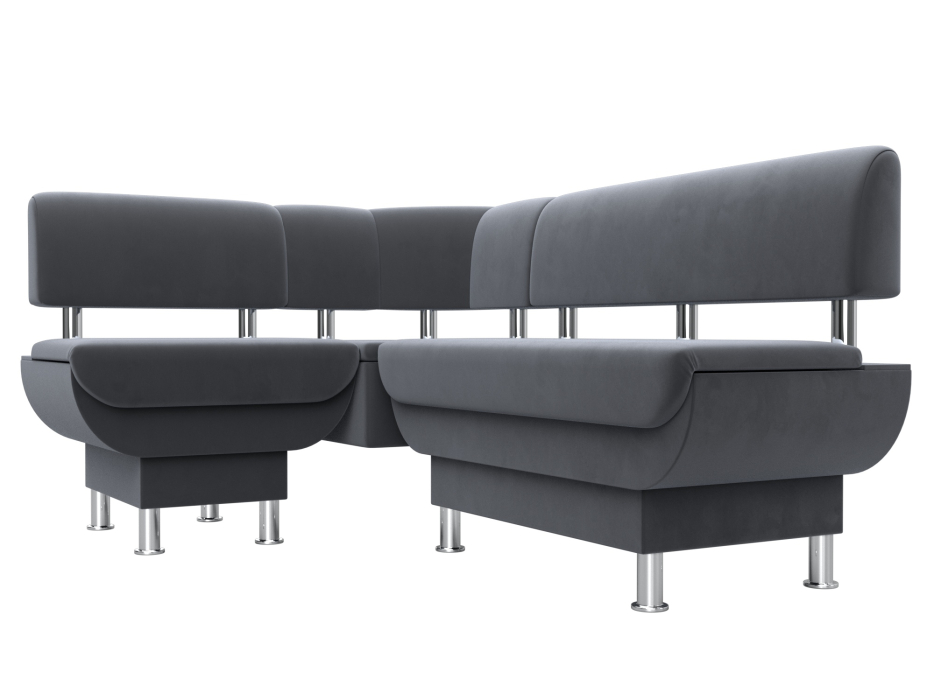 Кухонные уголки, Кухонный угловой диван Альфа левый угол, велюр