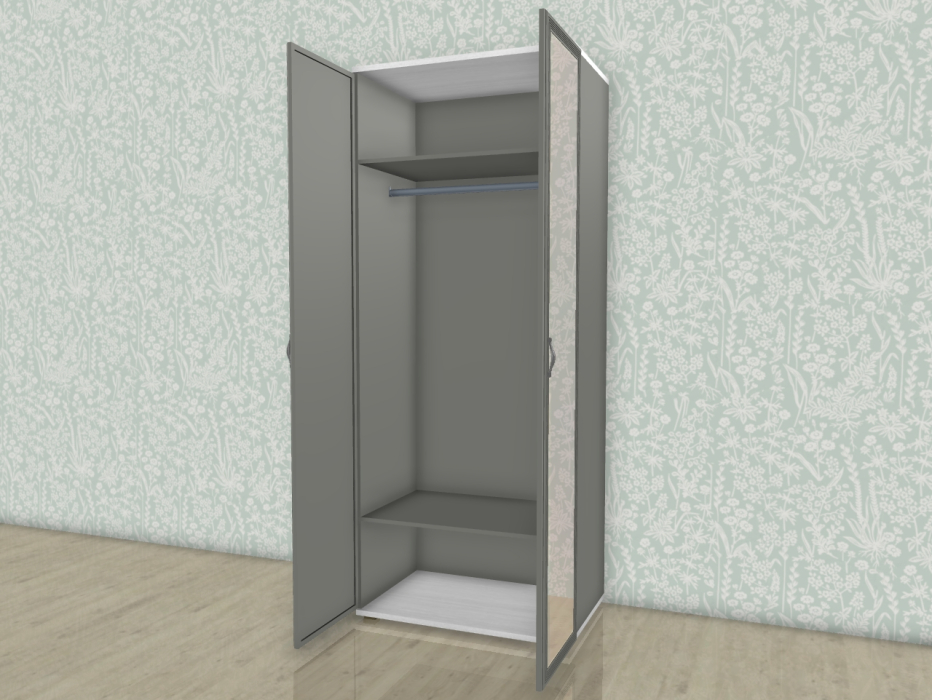 Шкафы двухстворчатые, Модульная система Карина Шкаф ШК-1004 с зеркалом