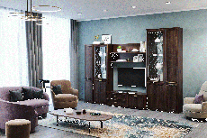 Стенки для гостиной, Модульная гостиная Карина композиция 24