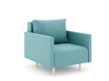 Кресло для отдыха Милли с подлокотниками, велюр