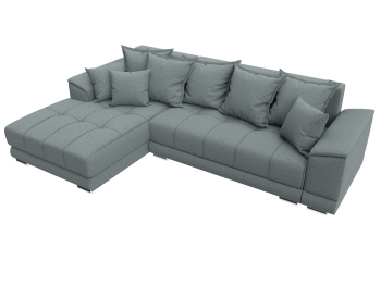 Диван угловой НордСтар левый угол, рогожка Амур