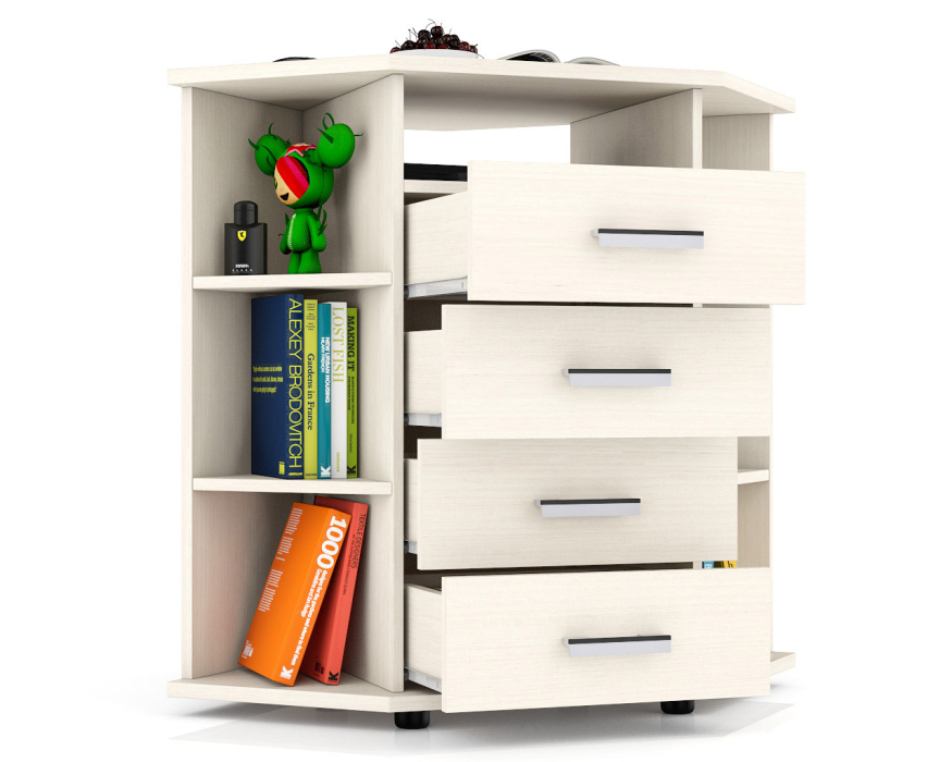 Комоды, Комод угловой С-МД-К14П с открытыми полками