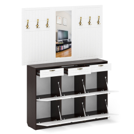 Прихожая П-6 № 6 МДФ фрезеровка прованс