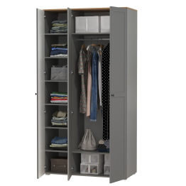 Шкаф для одежды 3-х дверный с зеркалом Остин 13.336.03