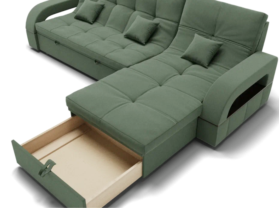 Диваны модульные угловые, Модульный диван Майами-2,микровелюр,антивандальная ткань,венеция