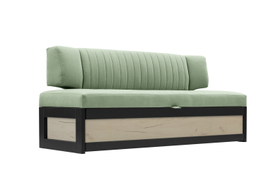 Прямой кухонный диван Парус 174 Дуб крафт белый