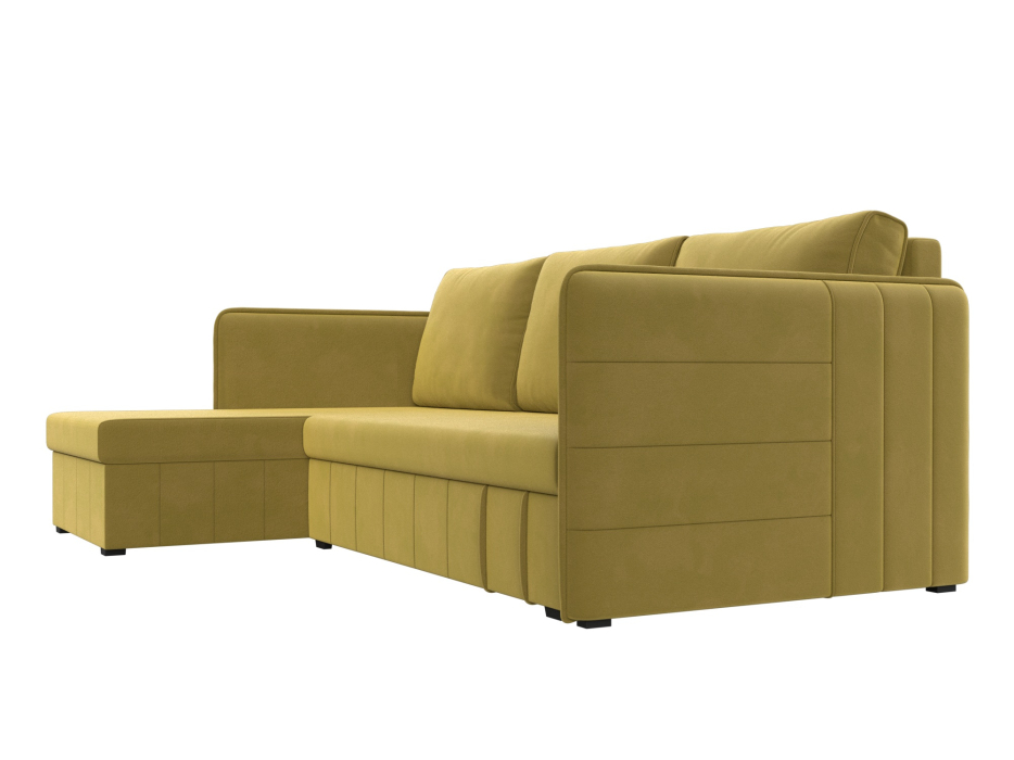 Диваны угловые в гостиную, Угловой диван Слим левый угол, микровельвет