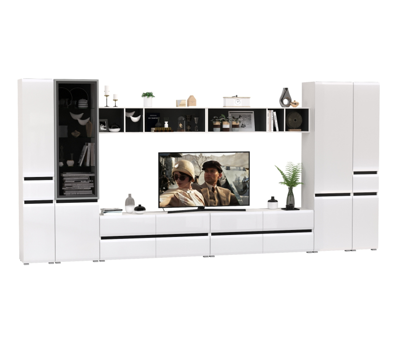 Стенки для гостиной, Сидней модульная стенка в гостиную № 87