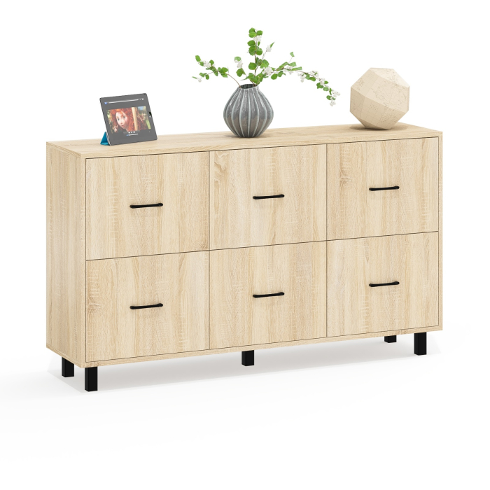 ТВ-тумбы, Комод шесть выдвижных ящиков РВК 127-1504