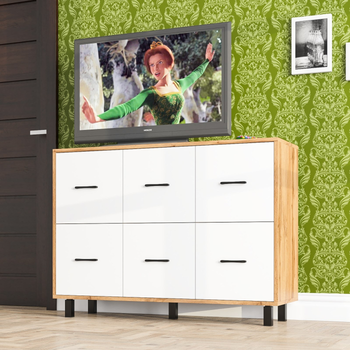 Комоды, Комод 6-ть ящиков РВК 127-1204