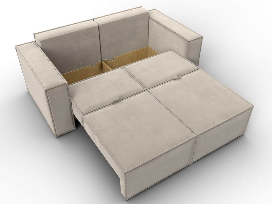 Диваны кровати со спальным местом, Диван прямой Куба мини, микровельвет