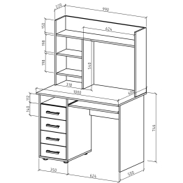 Письменный стол Остин-12К