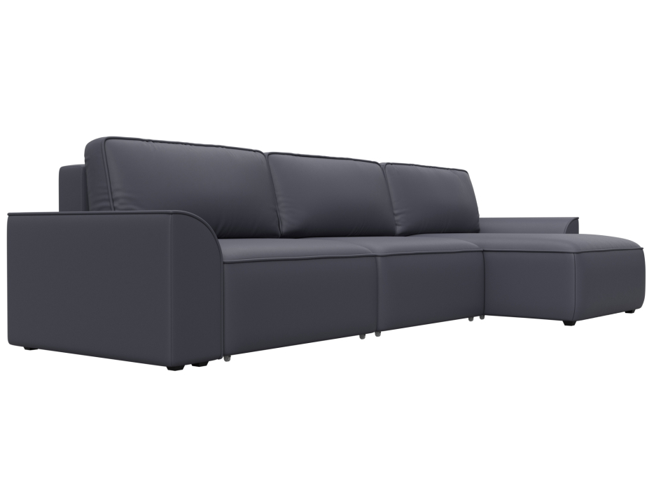 Диваны угловые в гостиную, Диван угловой Лига-048 НПБ лонг, экокожа GRIFON