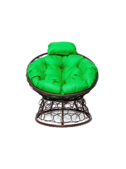 Кресла, Кресло ПАПАСАН мини с ротангом коричневое