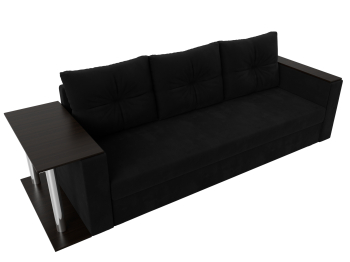 Диван прямой Атланта со столом слева, микровельвет