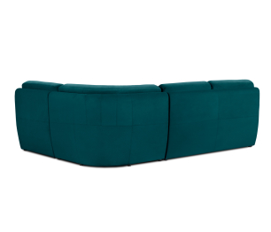 Модульный угловой диван Борнео со спальным местом, велюр