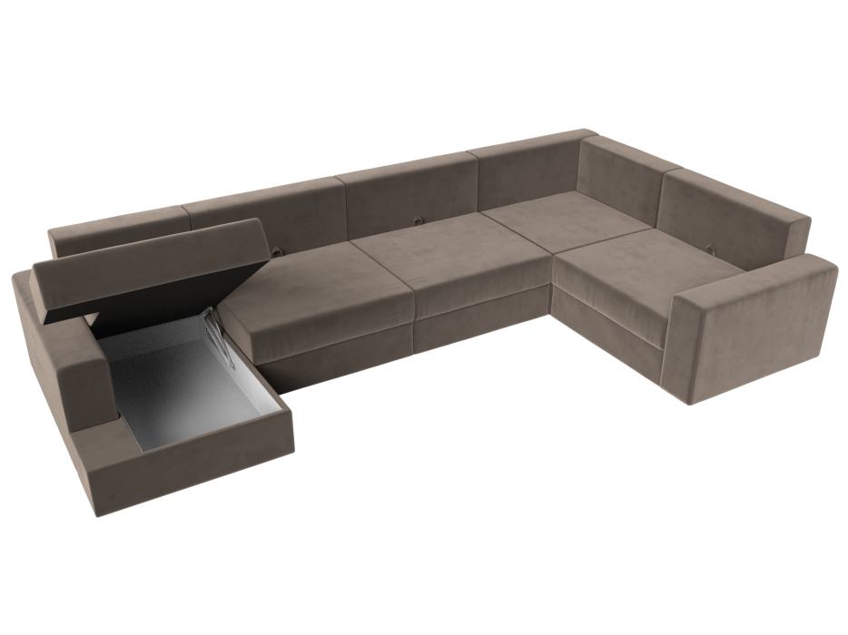 Офисные диваны, П-образный диван Майами левый угол, Велюр