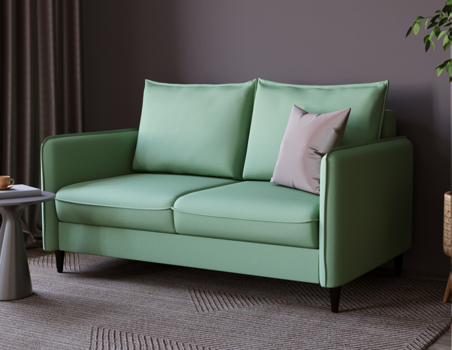 Дизайнерские диваны для гостиной, Диван-кровать Фьорд SMART 140, велюр