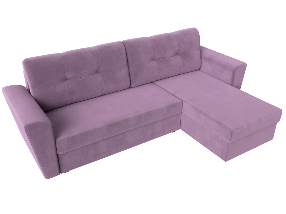 Диваны угловые в гостиную, Угловой диван Амстердам Лайт правый угол, микровельвет