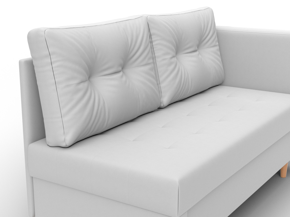 Маленькие спальные диваны, Кушетка Лига-098, экокожа 