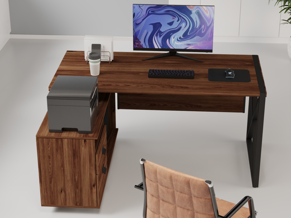 Угловые, Стол рабочий универсальный Калифорния Хардвиг СР01 ЛДСП