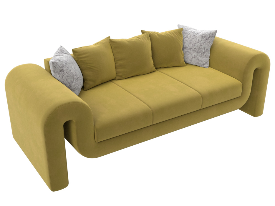 Диваны прямые кухонные, Диван прямой Волна, микровельвет