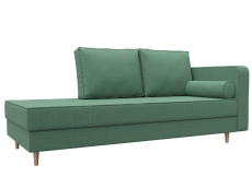 Кушетка диван, Кушетка Прайм правая, рогожка Амур