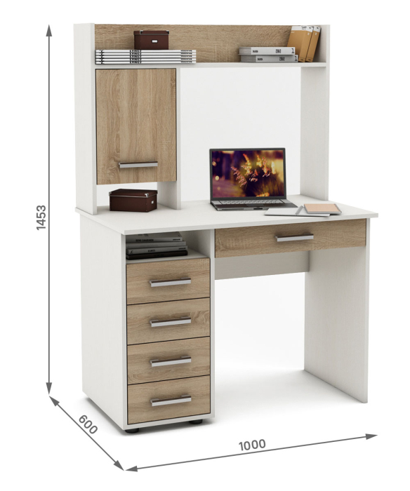 Прямые, Письменный стол Остин-12Я