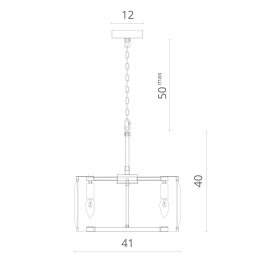 Люстра подвесная ELLIOT 6п