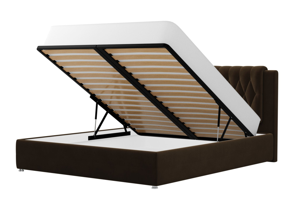 Мягкая кровать, Кровать интерьерная Камилла 160, велюр