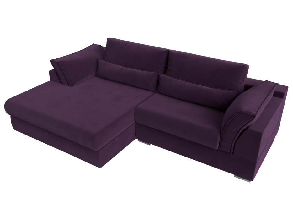 Диваны угловые в гостиную, Угловой диван Пекин угол левый, велюр