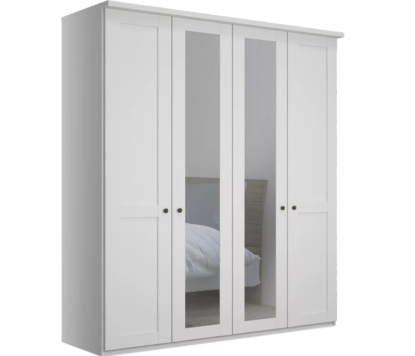 Шкафы распашные, Шкаф распашной София-5 четырехдверный с зеркалом мдф