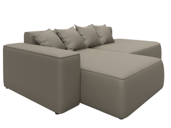 Диван угловой Лига-065 угол левый, экокожа GRIFON