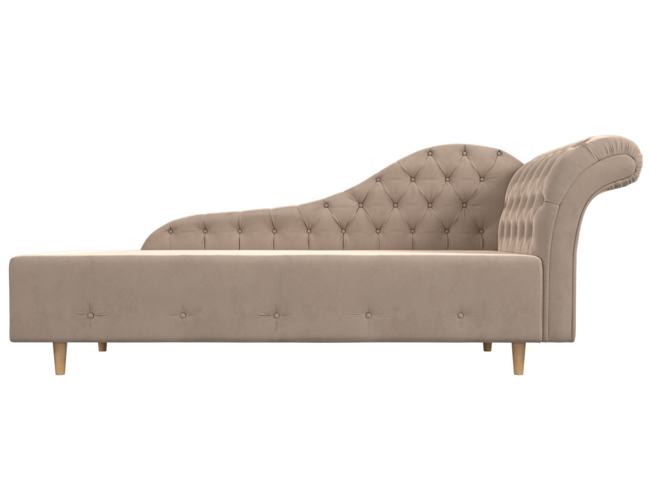 Кушетка диван, Кушетка Камерон правая, велюр 