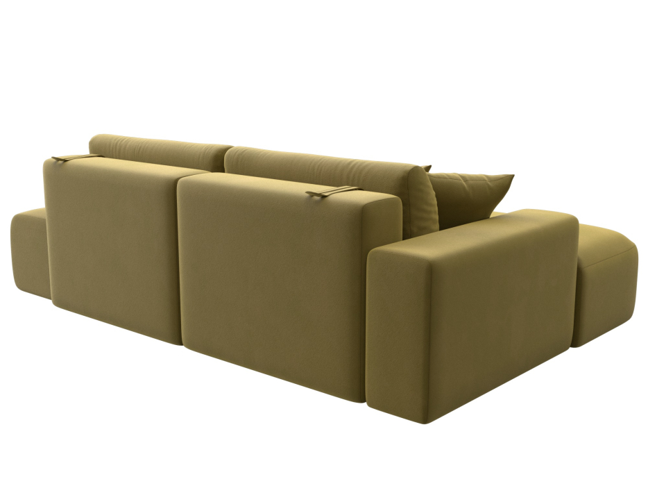 Диваны угловые в гостиную, Диван угловой Лига-036 Модерн левый угол, микровельвет