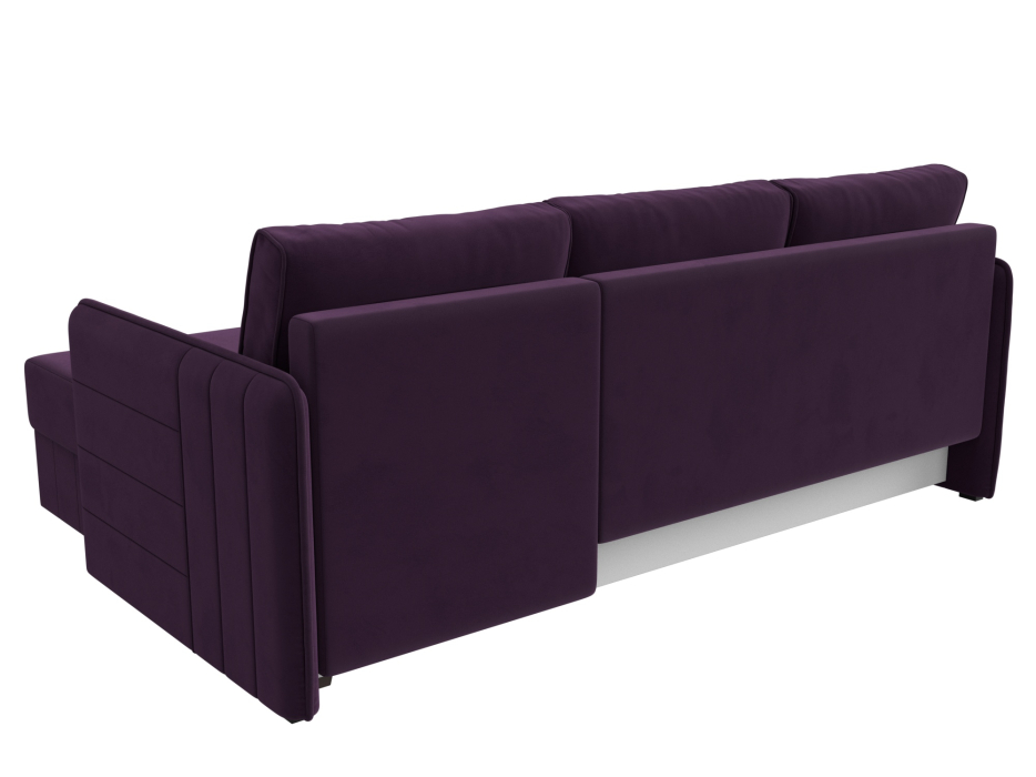 Диваны угловые в гостиную, Диван угловой Слим универсальный угол, велюр