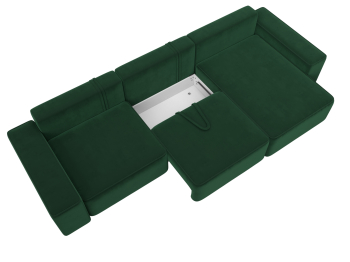 Диван угловой Лига-074 угол универсальный, велюр SEVEN