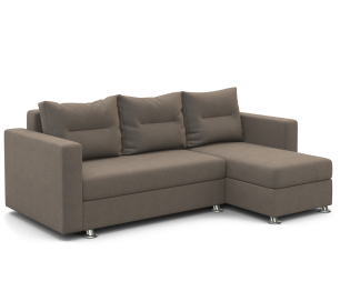 Угловой диван Ария правый, велюр