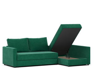 Диван угловой Фрисби дельфин, велюр