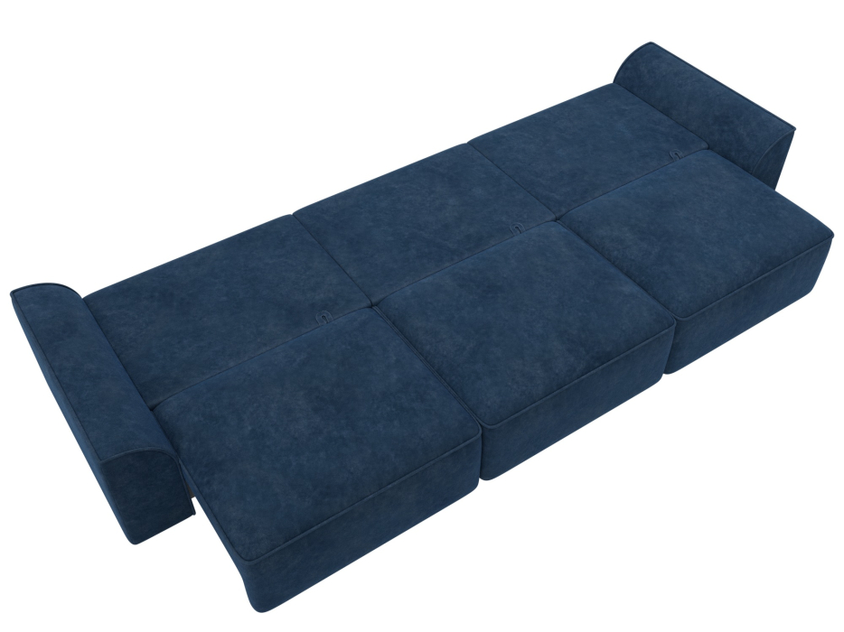 Диваны еврокнижки, Диван прямой Лига-048 НПБ Лонг, велюр BRUT