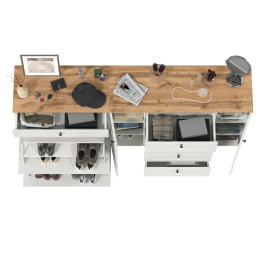 Тумба для обуви и комод четыре ящика Остин