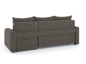 Диван-кровать угловой Мини Люкс трехсекционная еврокнижка, рогожка Люкс