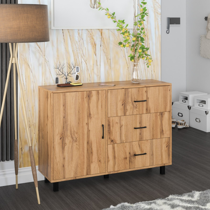 Комоды, Комод-тумба три ящика и дверка РВК 122-1204