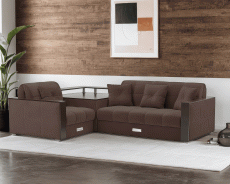 Диваны угловые в гостиную, Диван угловой Прага НПБ Велюр