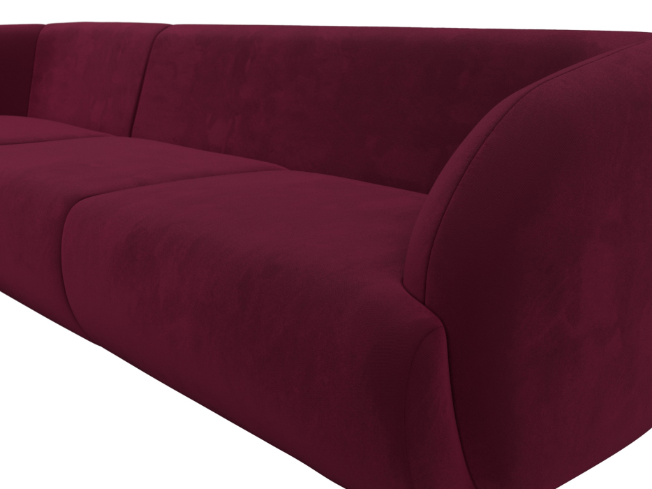 Диваны угловые в гостиную, Диван угловой Лига-041 левый угол, микровельвет