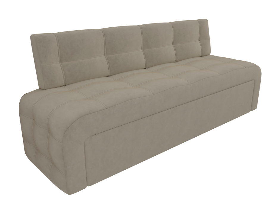 Диваны прямые кухонные, Кухонный прямой диван Люксор, микровельвет