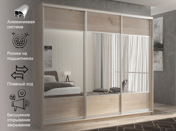 Шкаф-купе 3х дверный Кааппи 6 240х60