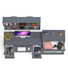 Стол письменный Мори МС-2 с комодом МК800 4 ящика и полкой 1200