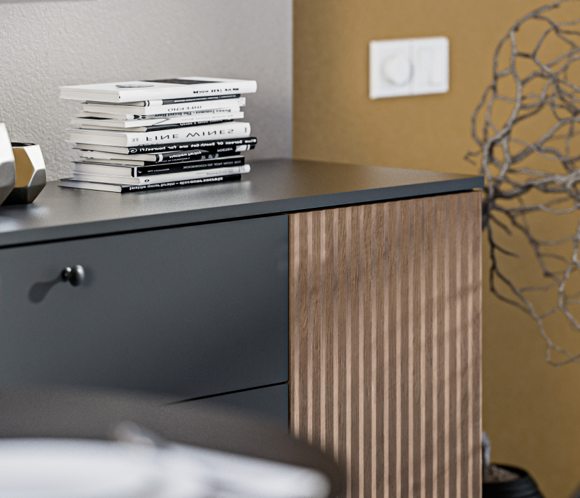 Комоды, Комод Тренд СБ-3443 3 ящика, 2 двери