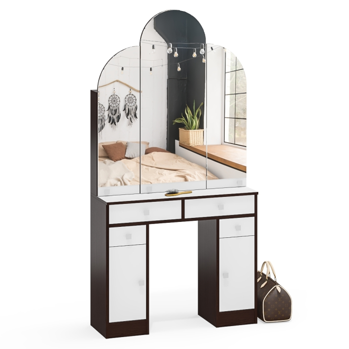 С зеркалом, Туалетный столик Трельяж МД №2